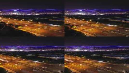 成都 高新区 建筑 城市 夜景高清在线视频素材下载