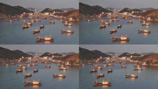 海港渔船横移0342高清在线视频素材下载