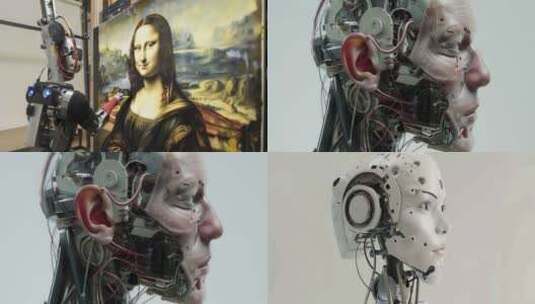 人工智能机器人进化4K高清在线视频素材下载