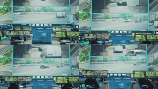 交通管理指挥中心高清在线视频素材下载