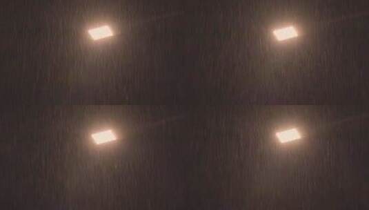 下雨的夜晚路灯高清在线视频素材下载