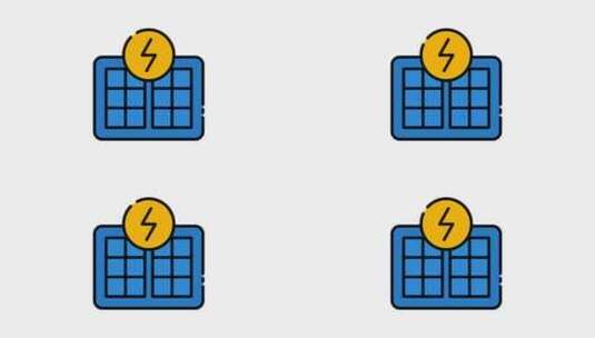 太阳能图标包高清在线视频素材下载
