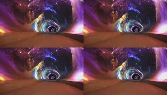 星空粒子隧道背景素材高清在线视频素材下载