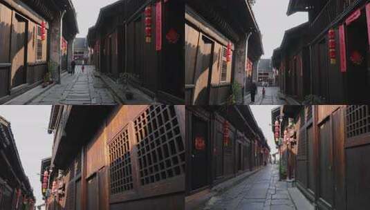 湖南黔阳古城古街小巷05【套组】高清在线视频素材下载