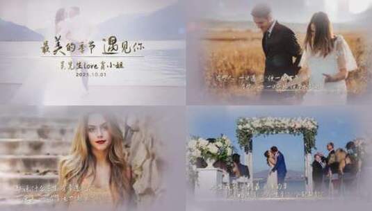 4K最美的季节遇见你-求婚MV【简约版】高清AE视频素材下载