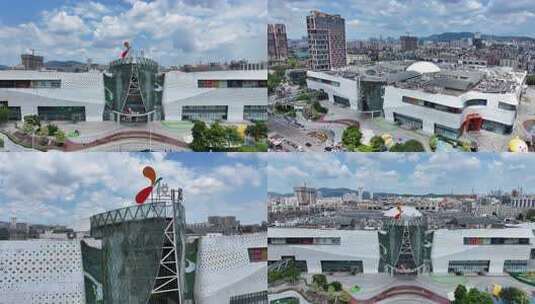 广州荔湾汇悦城航拍素材高清在线视频素材下载