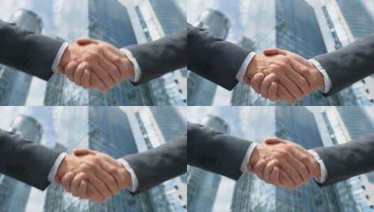 商务合作商务人士商务签约商务握手商务办公高清在线视频素材下载