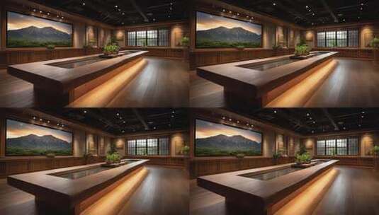 庄严肃穆的政务会议室内部场景展示高清在线视频素材下载