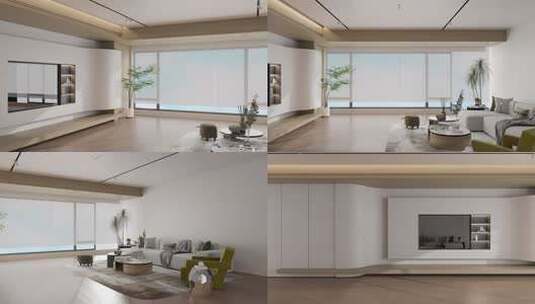 现代家居客厅空镜合集高清在线视频素材下载