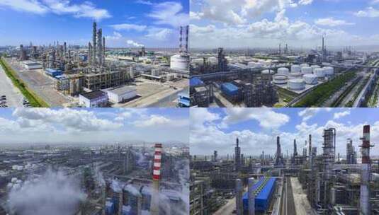 石油石化化工厂工业高清在线视频素材下载