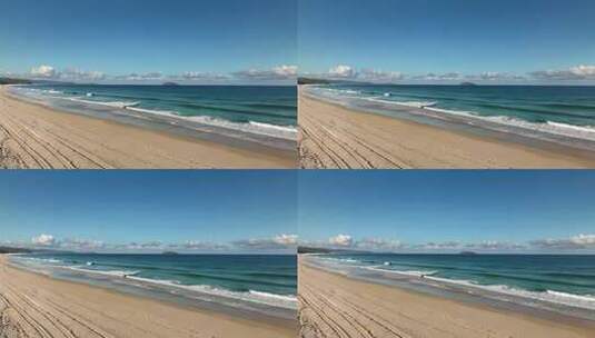 海滩大海蓝天全景高清在线视频素材下载