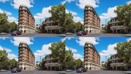 上海武康大楼街景高清在线视频素材下载