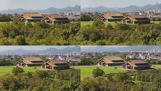 浙江金华浦江上山文化遗址公园高清在线视频素材下载