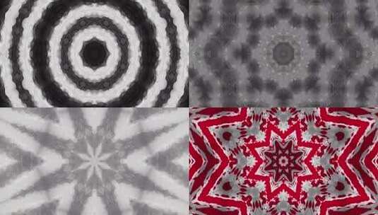 464 4K超清时尚简约彩色斑马几何纹路万花筒高清在线视频素材下载