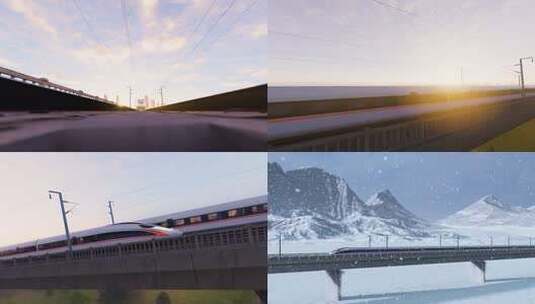 中国轨道交通高铁复兴号发展宣传片高清在线视频素材下载