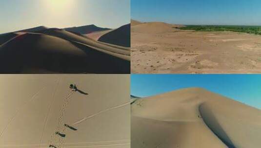 沙漠旅行与徒步穿越高清在线视频素材下载