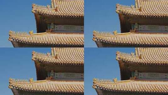 故宫宫殿屋脊兽0272高清在线视频素材下载