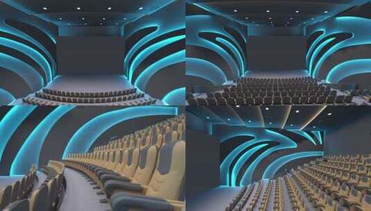 现代电影院IMAX放映厅合集高清在线视频素材下载