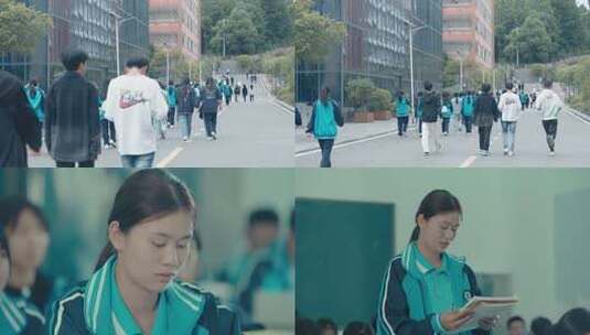 学生上课认真听讲素材高清在线视频素材下载