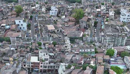 江门航拍老城区航拍江门古城建筑风光高清在线视频素材下载