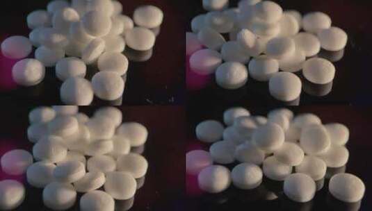 药品药片二甲双胍高清在线视频素材下载
