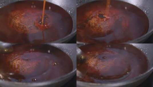调制扣肉料汁红烧料汁高清在线视频素材下载