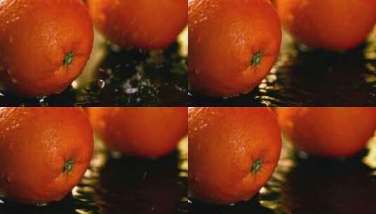 橙子水花广告素材高清在线视频素材下载
