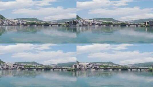 旅游景区贵州镇远古镇舞阳河竖屏高清在线视频素材下载