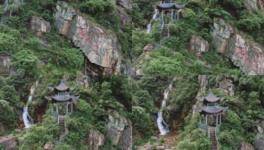 湖南株洲茶陵自然景区航拍视频高清在线视频素材下载