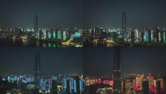 11 最新武汉原创实拍4K航拍绿地中心(2)高清在线视频素材下载