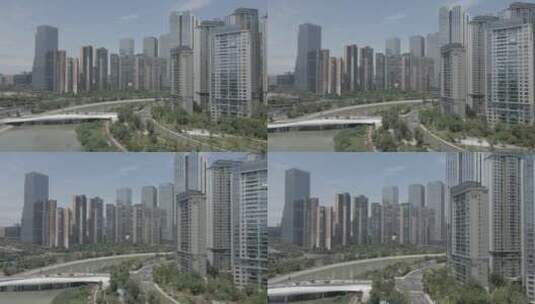 成都城市 成都金融 成都现代化 城市景观高清在线视频素材下载