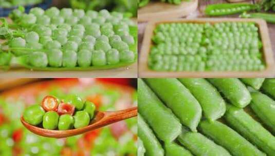 新鲜豌豆高清在线视频素材下载