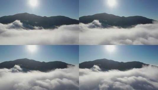 山峰云海自然风光高清在线视频素材下载