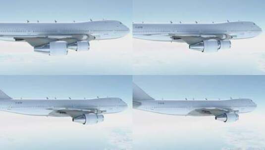 飞机飞行动画带通道特效元素素材视频1高清在线视频素材下载