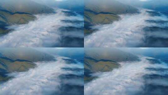 群山间的云海高清在线视频素材下载