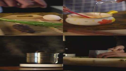 海参蒸蛋美食教程素材拍摄高清在线视频素材下载