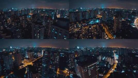 上海浦西夜景高清在线视频素材下载