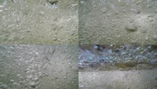 水下拍摄河水流淌河水冲刷河床高清在线视频素材下载