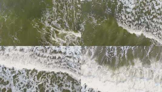 不停翻涌的海浪高清在线视频素材下载