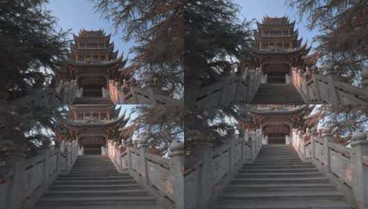 8K重庆鸿恩寺古建筑实拍高清在线视频素材下载