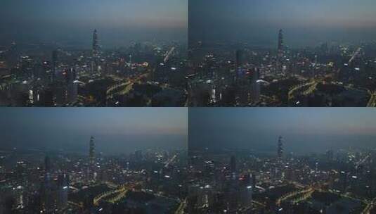深圳市民中心航拍高清在线视频素材下载