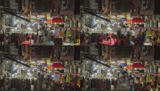 武汉夜市市井烟火气摆摊夜生活高清在线视频素材下载