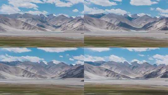 新疆帕米尔高原白沙山风光高清在线视频素材下载