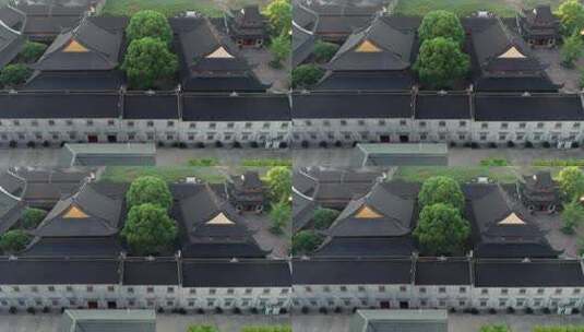 航拍中国寺院高清在线视频素材下载