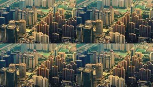 河南郑州房地产城市航拍高楼高清在线视频素材下载