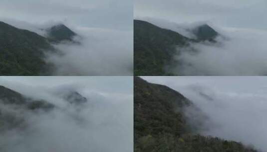 云海山顶大雾航拍合集高清在线视频素材下载