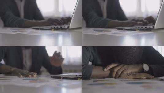 男人键盘打字后拍桌子高清在线视频素材下载