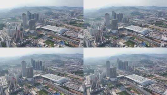 中国广东省广州市增城区新塘站高清在线视频素材下载