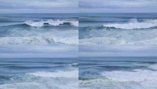 大海海浪浪花冲击高清在线视频素材下载