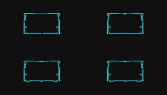 科技HUD 科技小元素 赛博朋克 虚拟数字高清在线视频素材下载